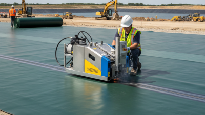 What is a geomembrane welding machine and how does it work?