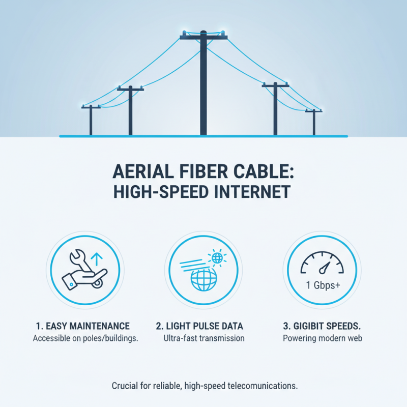 What is aerial fibre cable and how does it work?