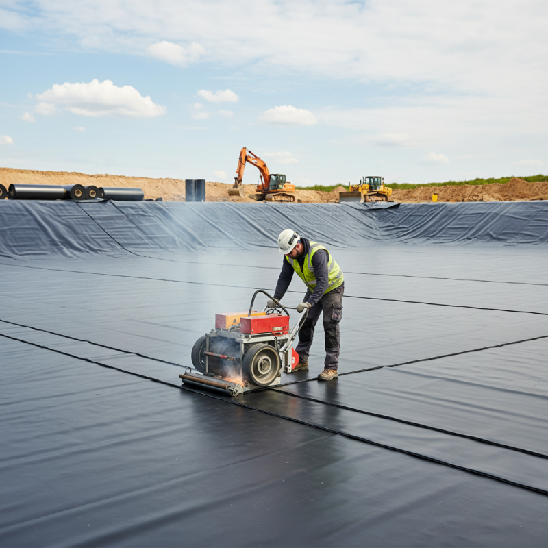 What is a geomembrane welding machine and how does it work?