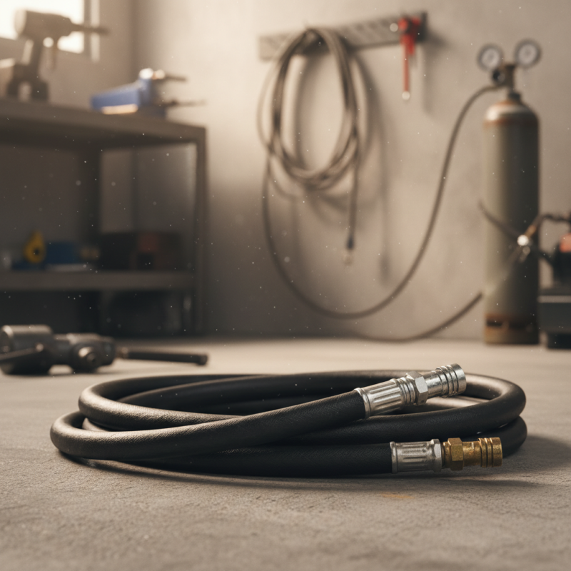 What is a rubber air hose and how is it used?