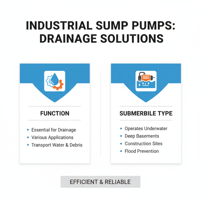 Top Industrial Sump Pump Options for Efficient Drainage Solutions?