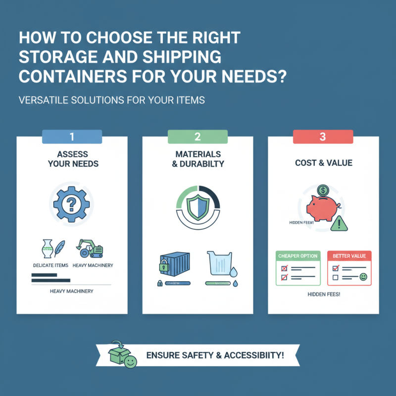 How to Choose the Right Storage and Shipping Containers for Your Needs?