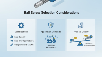 Best Ball Screw for Sale What to Consider Before Buying?