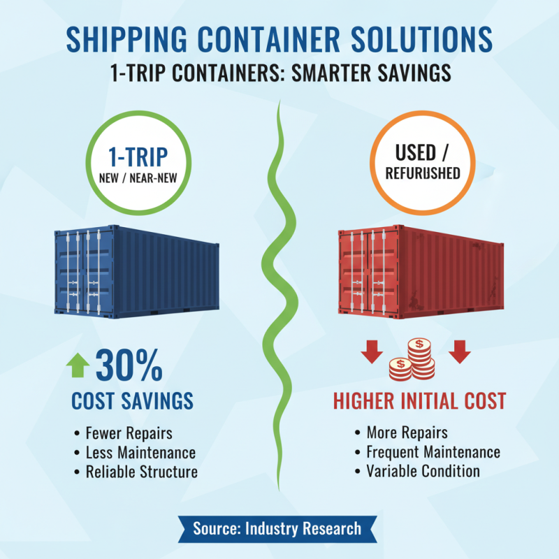 Why Choose a 1 Trip Shipping Container for Your Next Project?