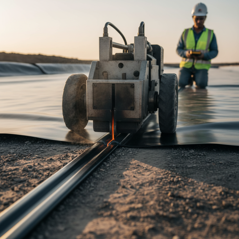 What is a geomembrane welding machine and how does it work?