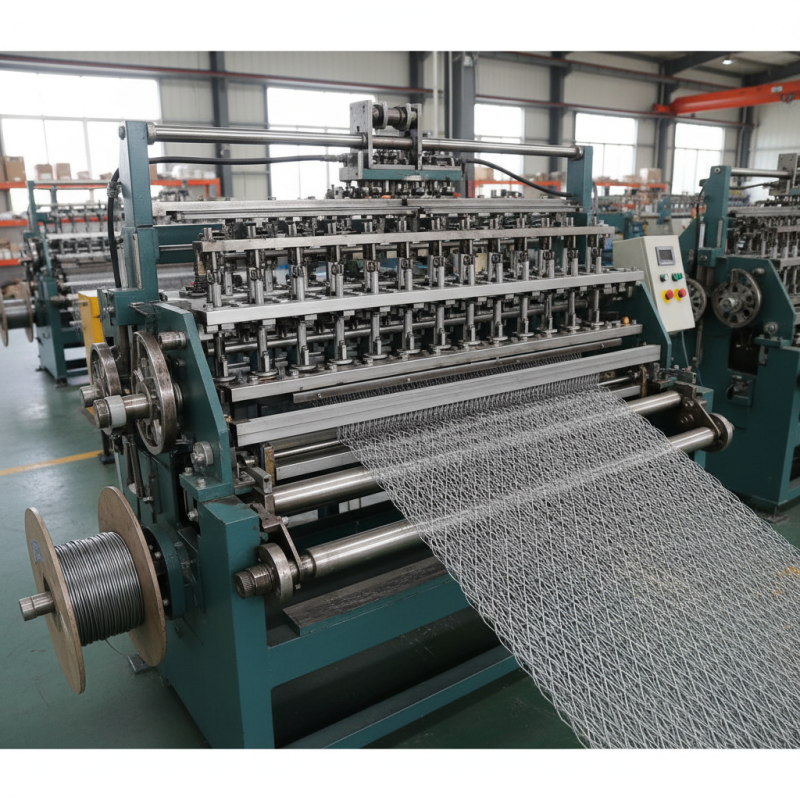 What is a wire mesh weaving machine and how does it work?