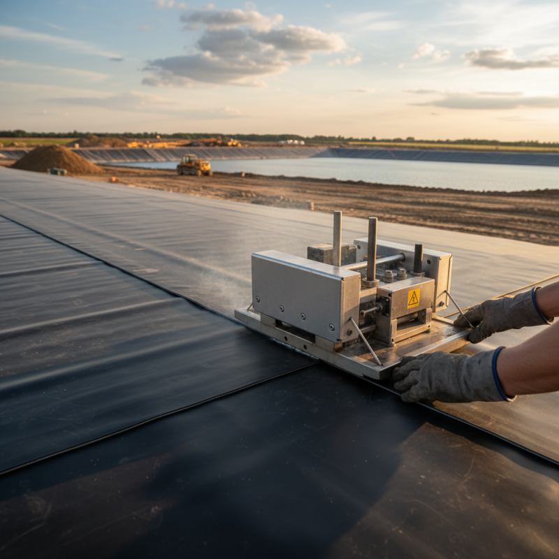 What is a geomembrane welding machine and its applications?