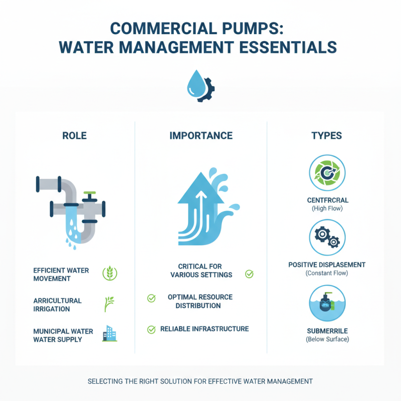 Top 10 Commercial Pump Types for Efficient Water Management Solutions?