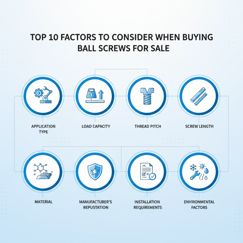 Top 10 Factors to Consider When Buying Ball Screws for Sale?