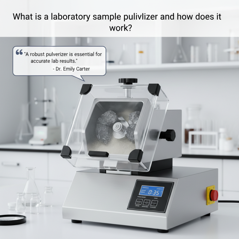 What is a laboratory sample pulverizer and how does it work?