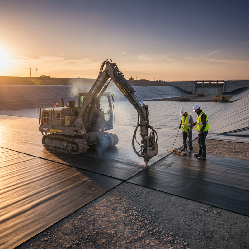 What is a geomembrane welding machine and how does it work?