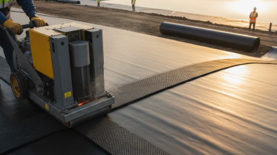 What is a geomembrane welding machine and how does it work?