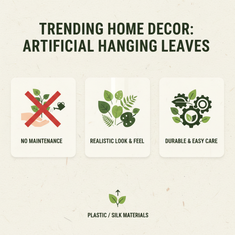 What is Artificial Hanging Leaves and How Can They Enhance Your Space?