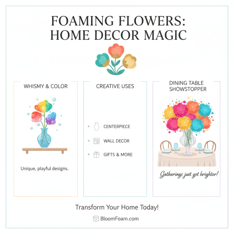 How to Create Stunning Foaming Flowers for Your Home Decor?