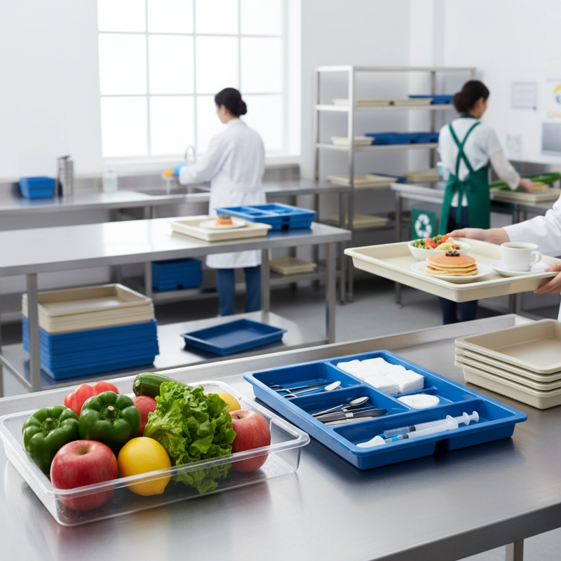 What is a plastic utility tray and its uses?