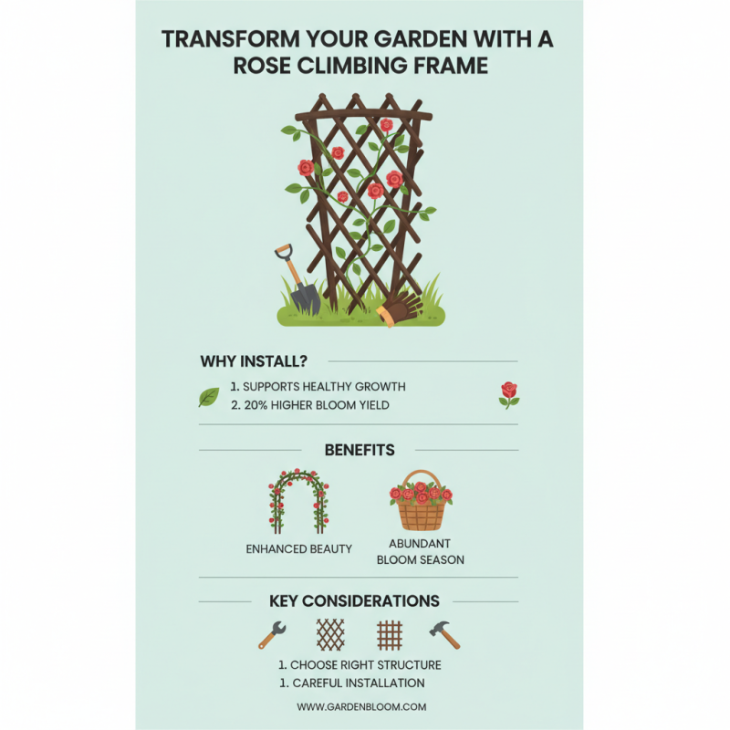 Why You Should Choose a Rose Bush Climbing Frame for Your Garden?
