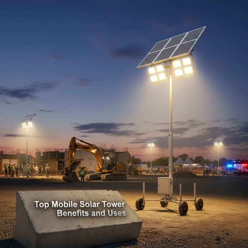 Top Mobile Solar Light Tower Benefits and Uses?