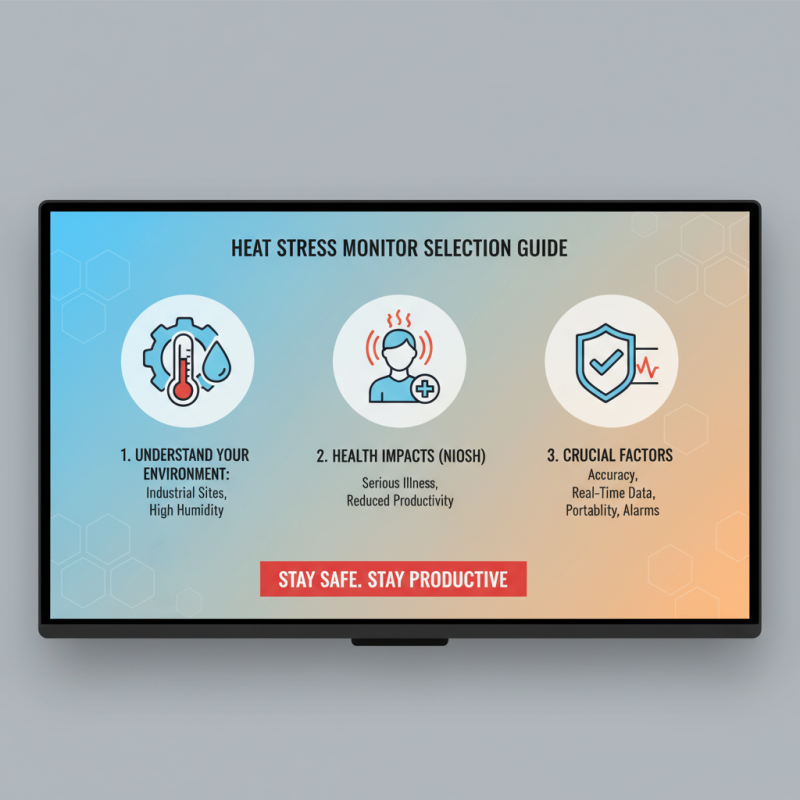 How to Choose the Right Heat Stress Monitors for Your Needs?