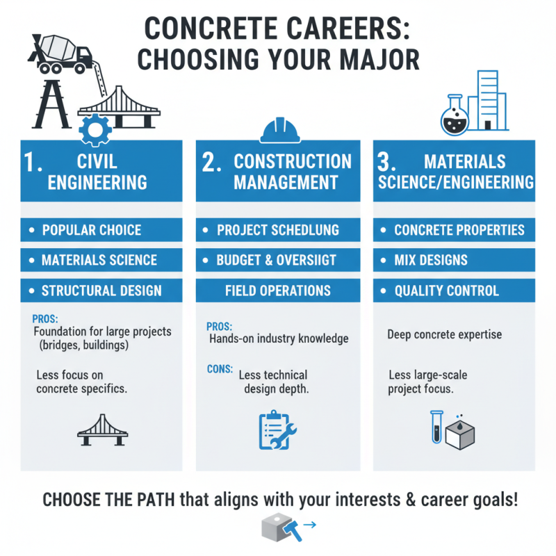 How to Choose the Right Majors for Concrete Industry Success?
