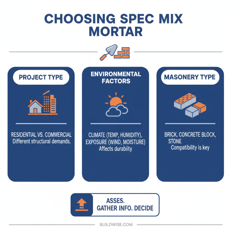 How to Choose the Right Spec Mix Mortar for Your Construction Project?