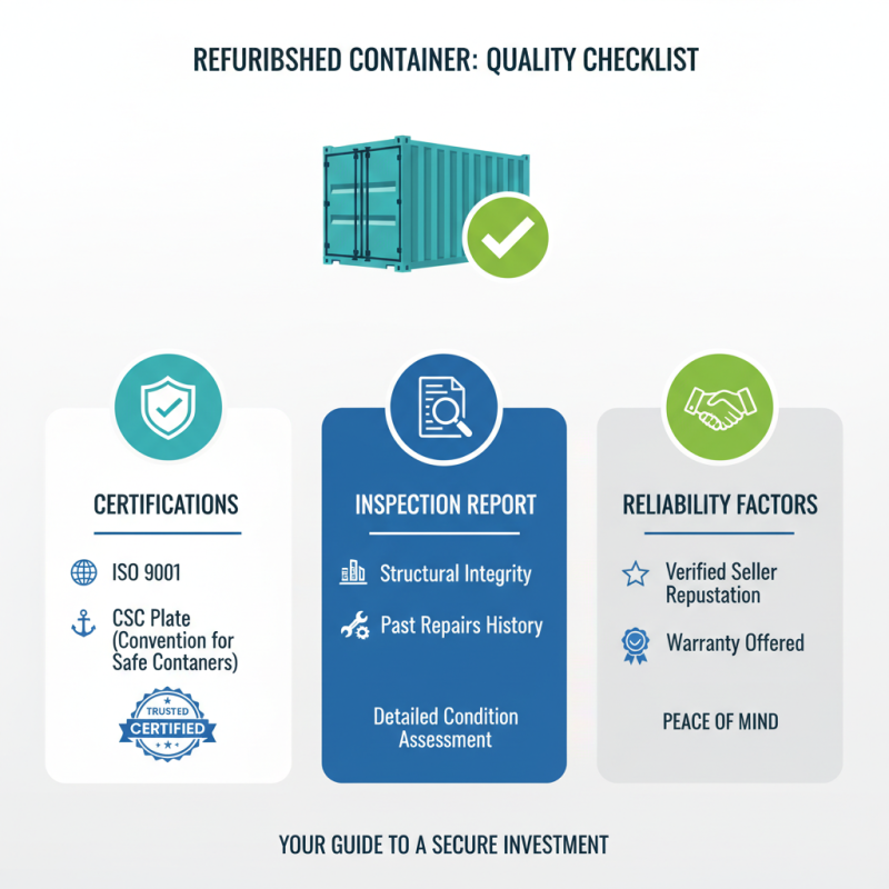 How to Choose the Best Refurbished Container for Your Needs?