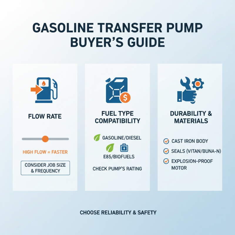 Essential Tips for Choosing a Gasoline Transfer Pump?