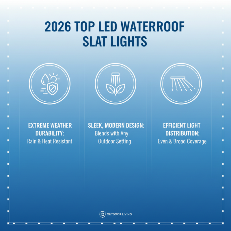 2026 Top Led Waterproof Slat Light for Outdoor Use?