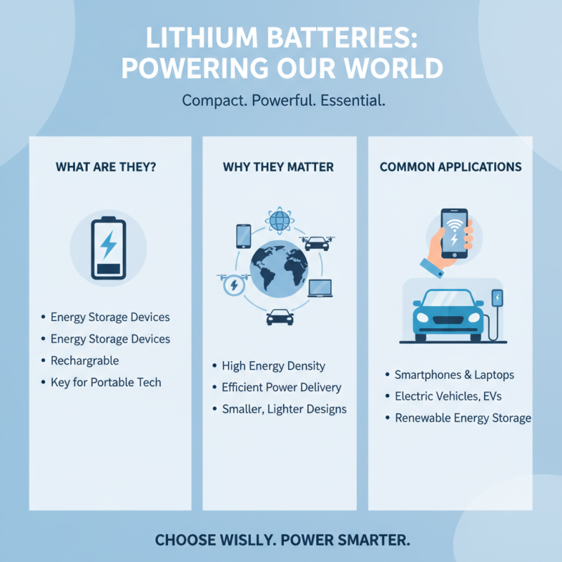 2026 How to Choose Lithium Batteries for Your Needs?
