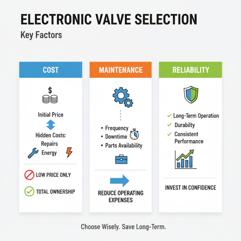 How to Choose the Right Electronic Valve for Your Application?
