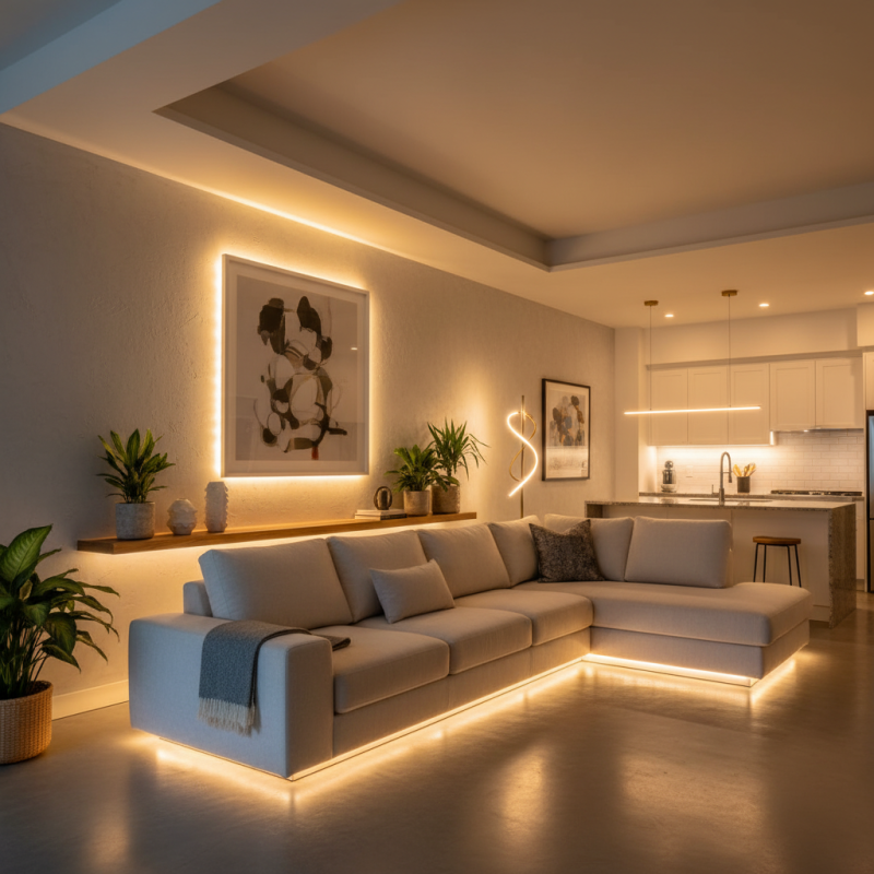 10 Best LED Strip Lighting Ideas for Home Decoration