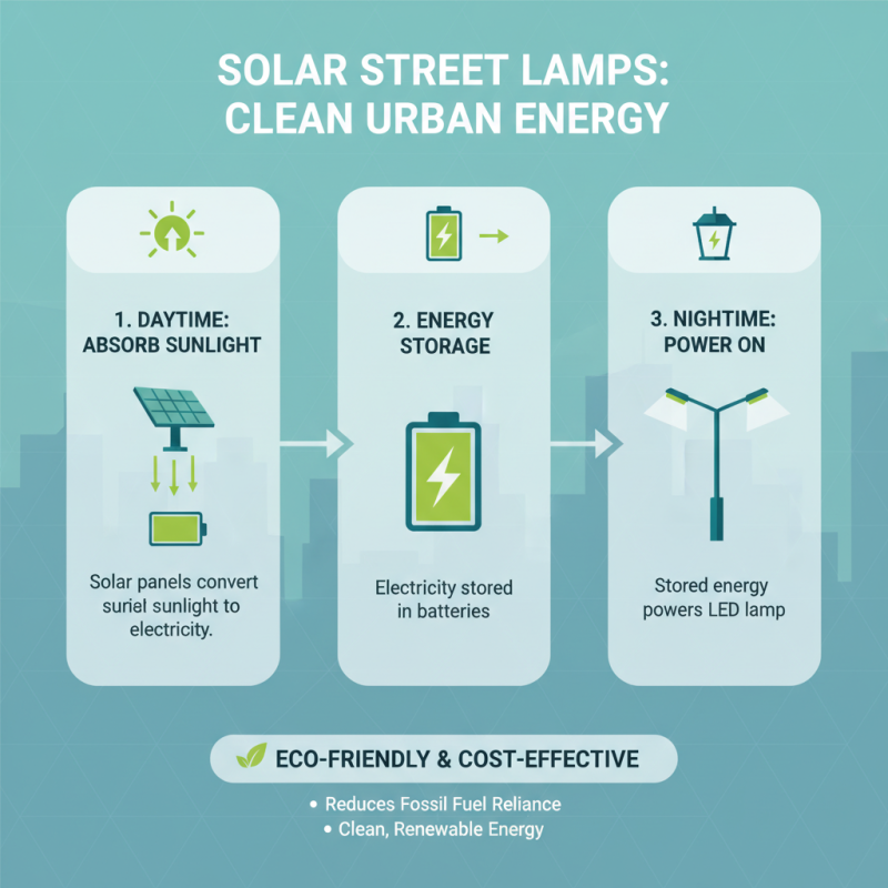 What is a solar street lamp and how does it work?