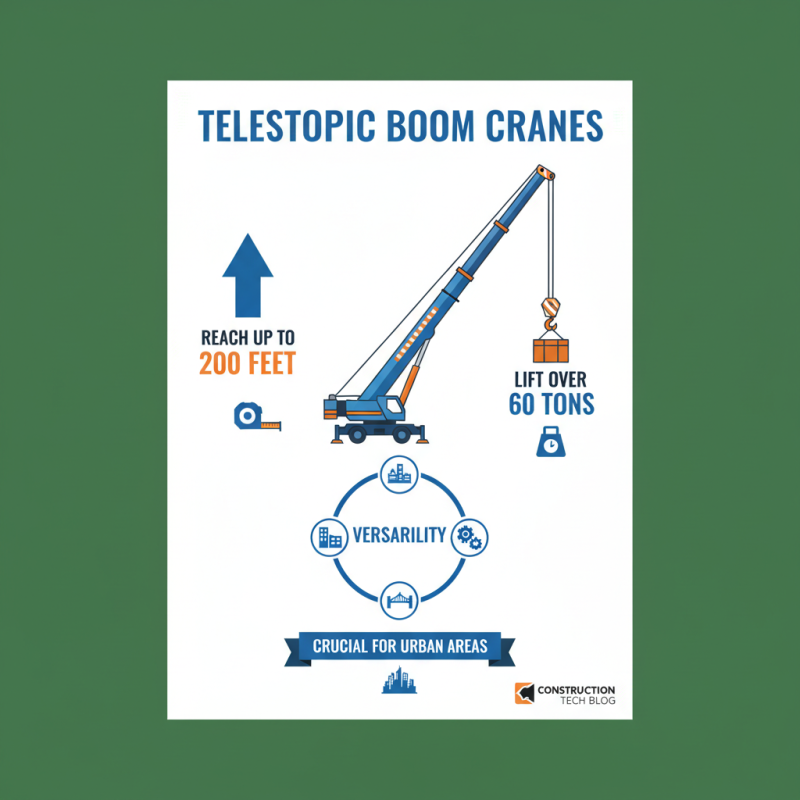 What is a telescopic boom crane and how does it work?