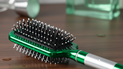2026 Best Customized Electroplate Green Hair Brush with Aluminum Tube?