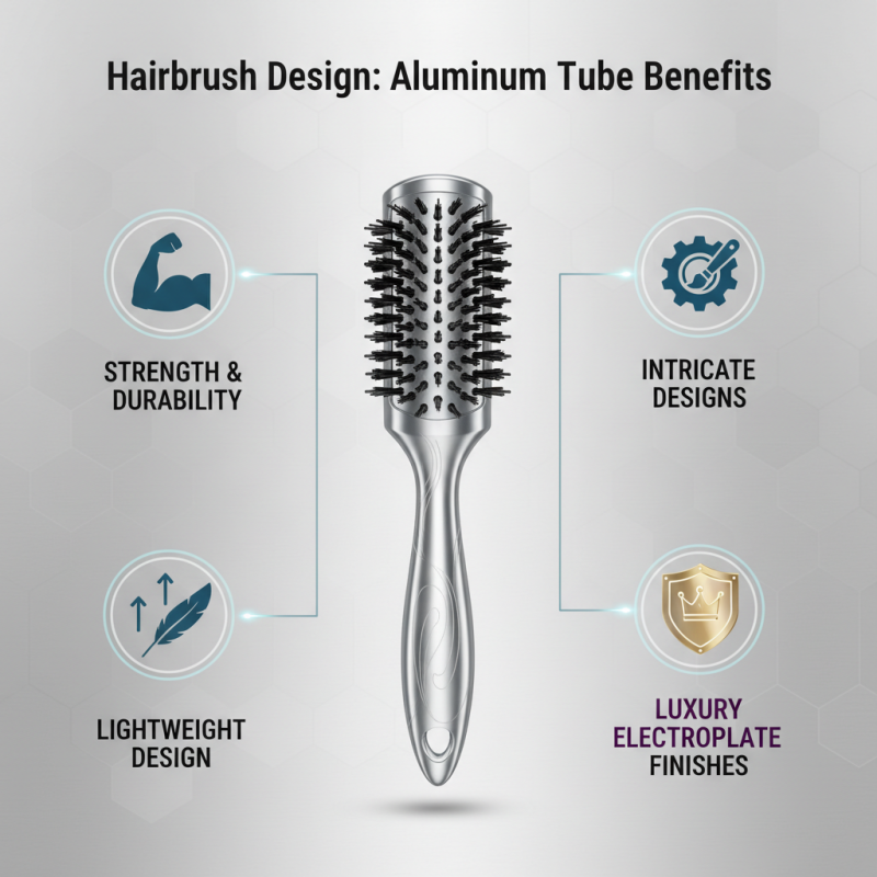 2026 Best Customized Electroplate Green Hair Brush with Aluminum Tube?