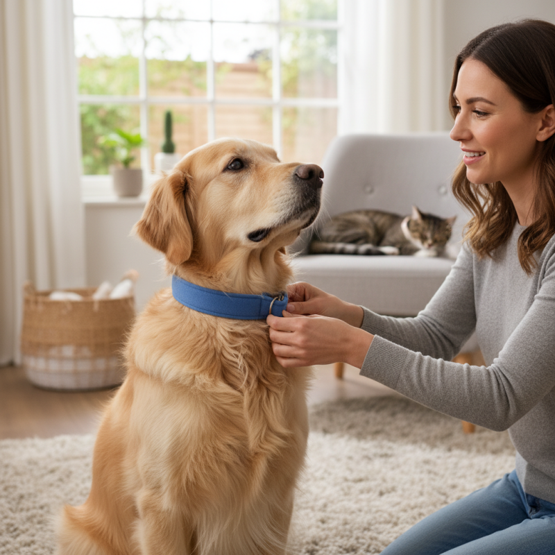 Why is my pet uncomfortable with collars and how to help?