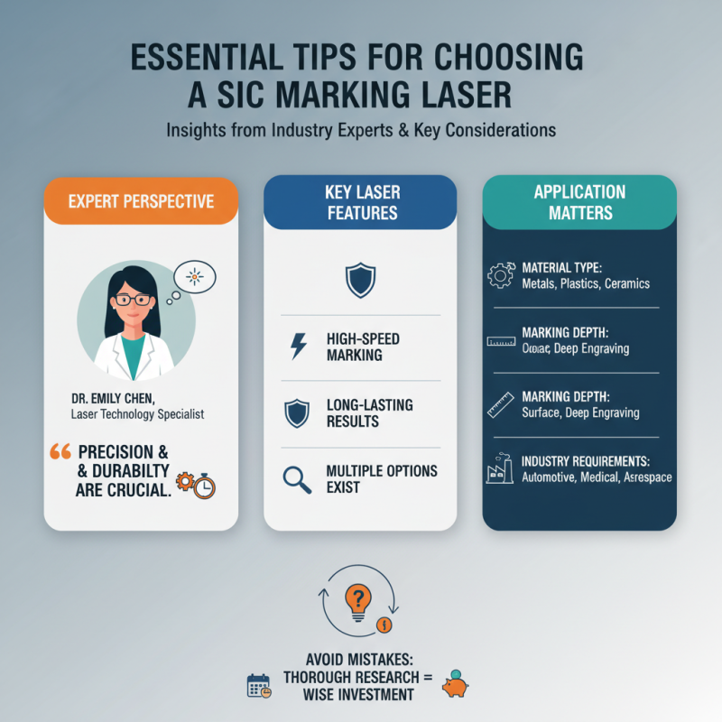 Essential Tips for Choosing a SIC Marking Laser?