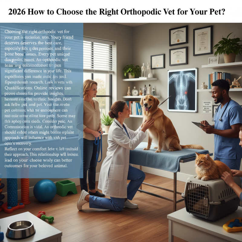 2026 How to Choose the Right Orthopedic Vet for Your Pet?