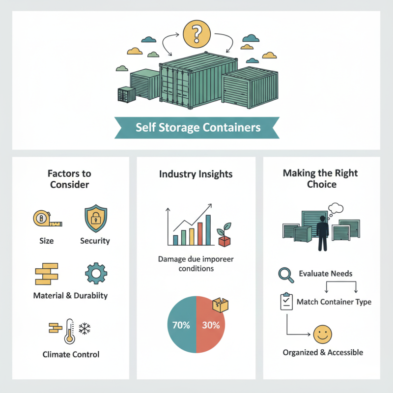 How to Choose the Right Self Storage Containers for Your Needs?