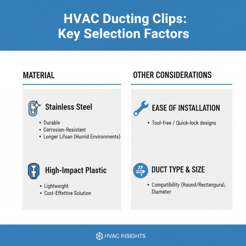 Best Ducting Clips for Your HVAC Needs What to Consider?
