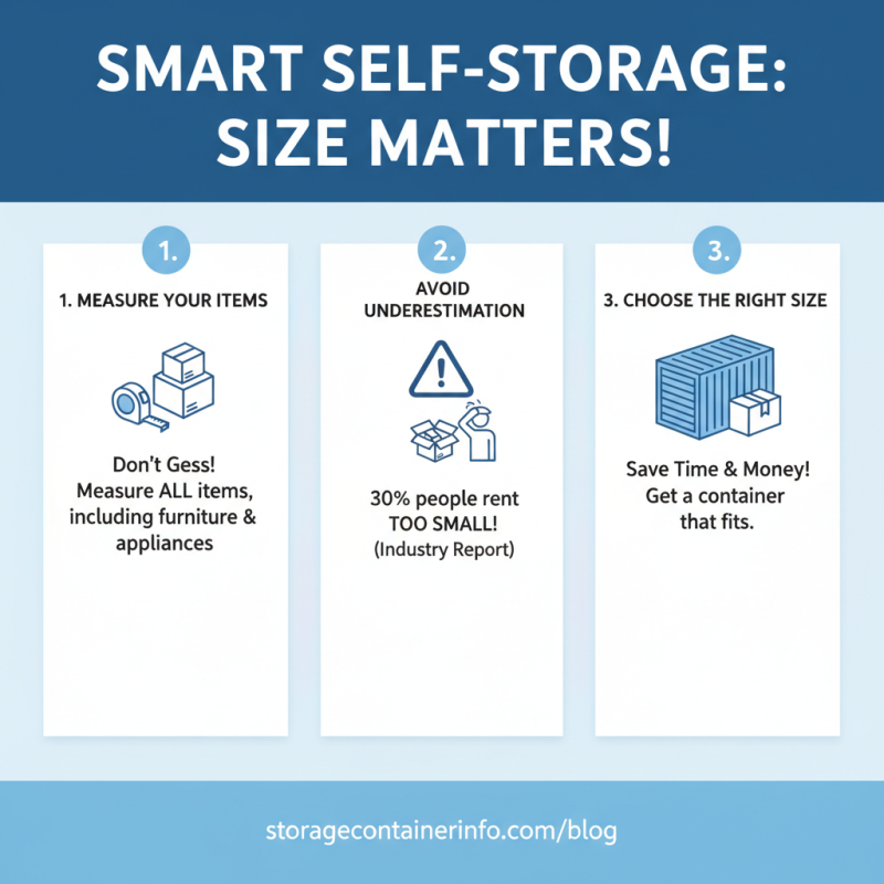 How to Choose the Right Self Storage Containers for Your Needs?