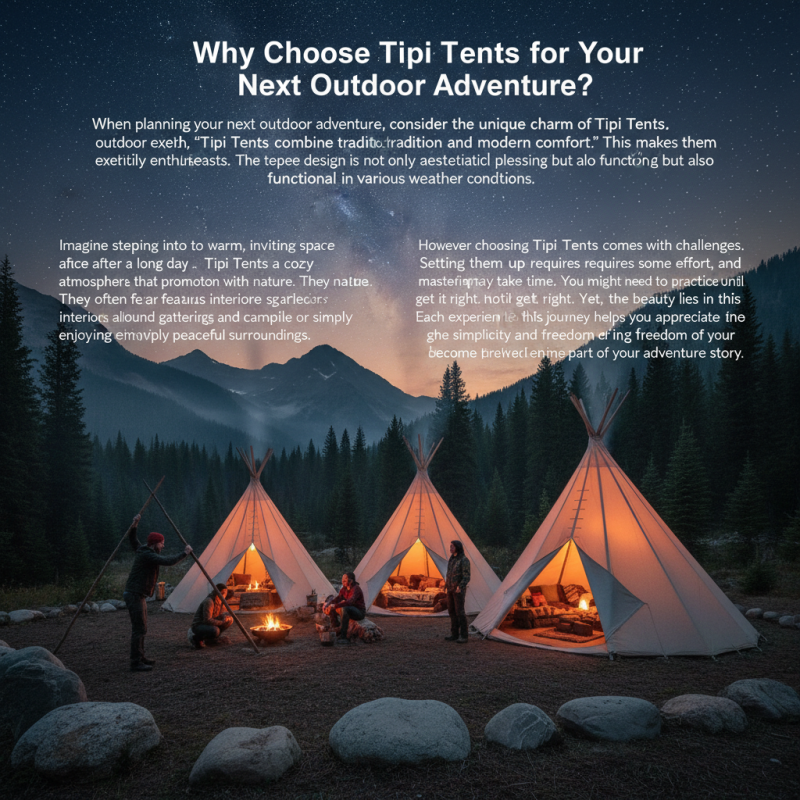 Why Choose Tipi Tents for Your Next Outdoor Adventure?
