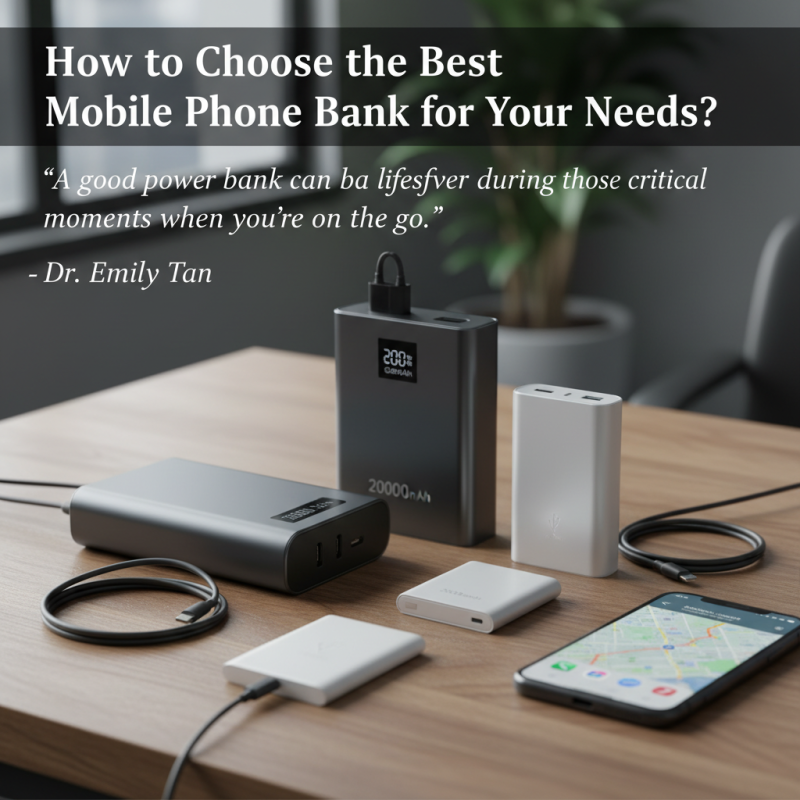 How to Choose the Best Mobile Phone Power Bank for Your Needs?