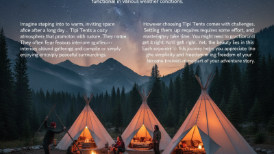 Why Choose Tipi Tents for Your Next Outdoor Adventure?
