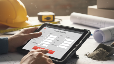 How to Use a Cement Calculator for Your Construction Projects?