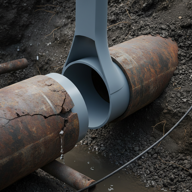 What is an internal pipe repair sleeve and how does it work?
