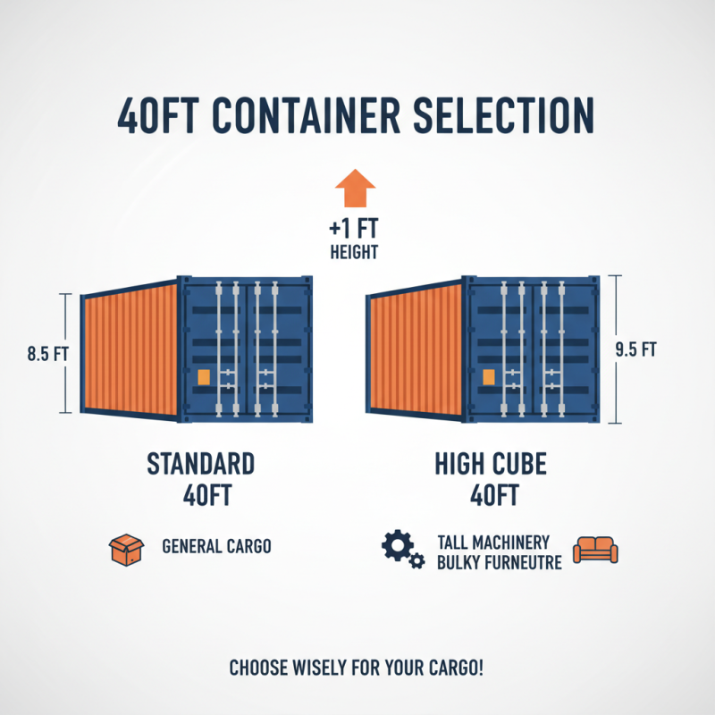 How to Choose the Right 40ft Container for Your Shipping Needs?