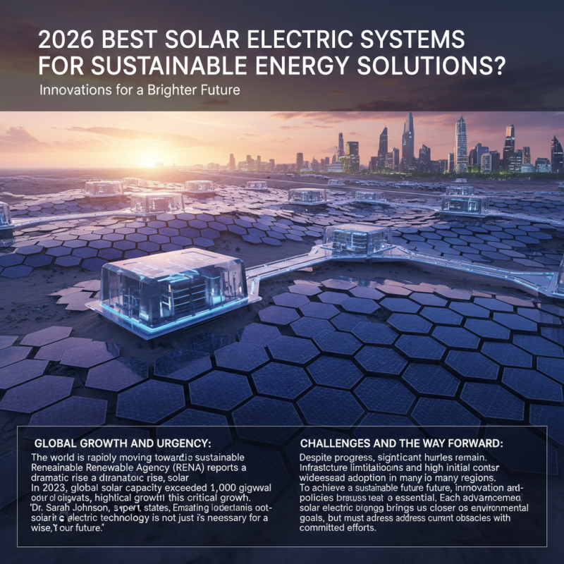 2026 Best Solar Electric Systems for Sustainable Energy Solutions?
