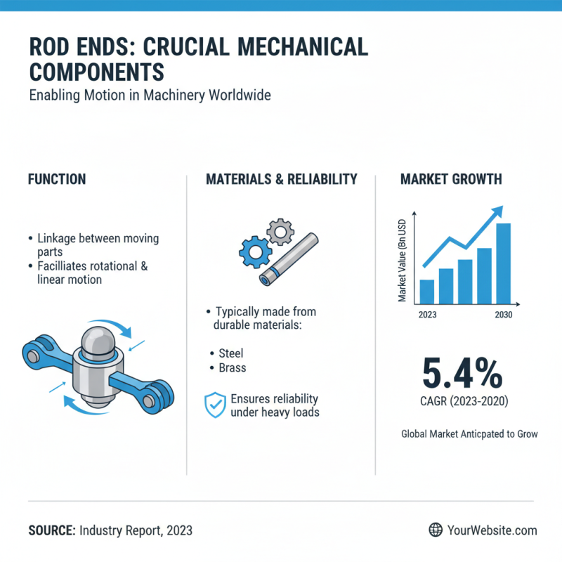 What are rod ends and how are they used in machinery?