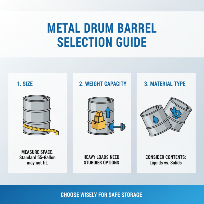 How to Choose the Right Metal Drum Barrel for Storage?