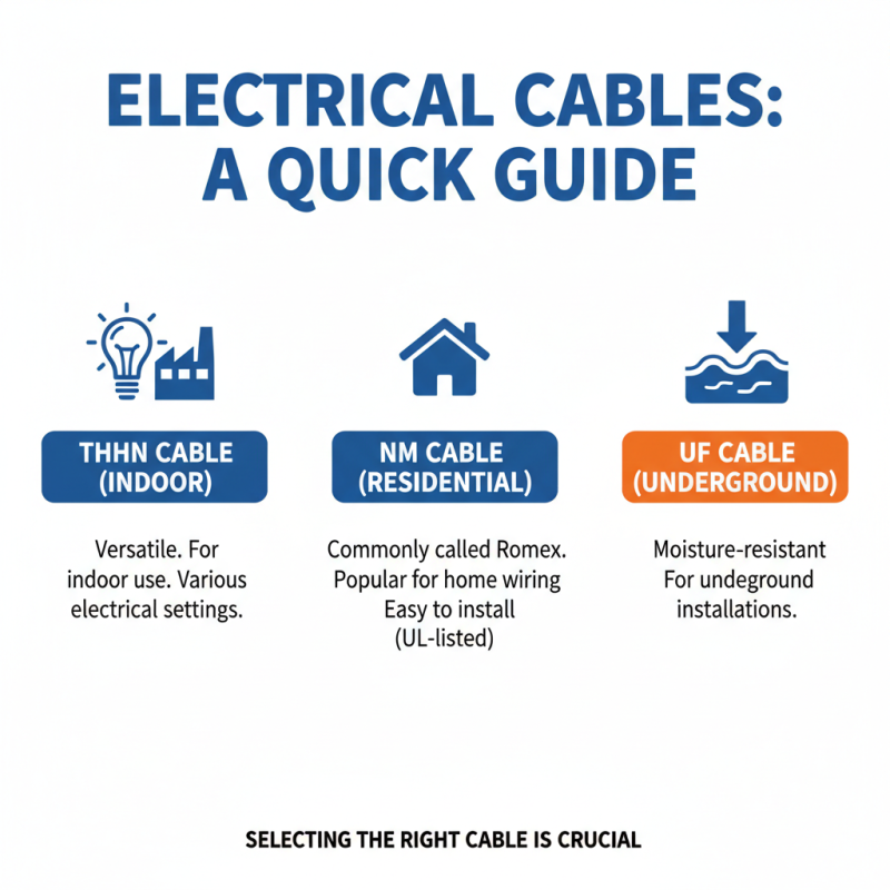 Top 10 Types of Cable and Wire for Electrical Projects?